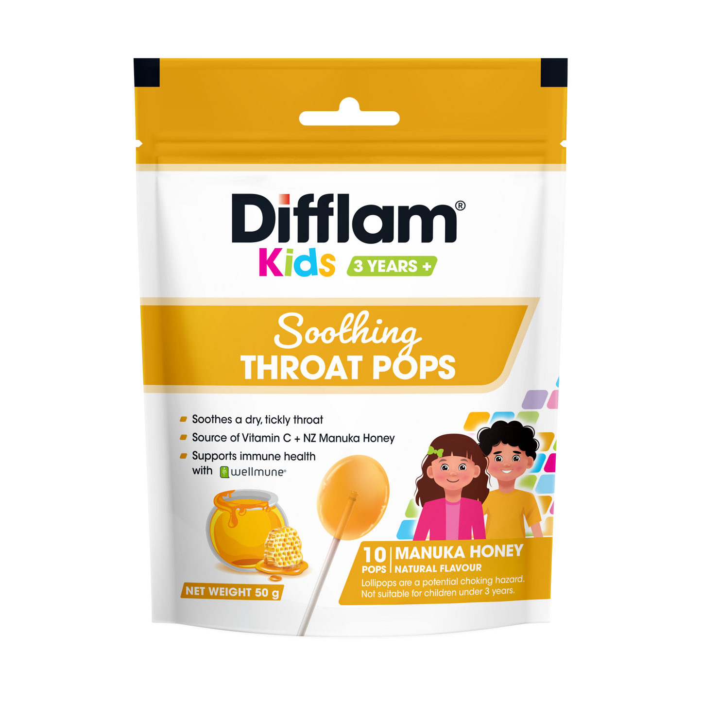 Difflam Kids Soothing Throat Pops