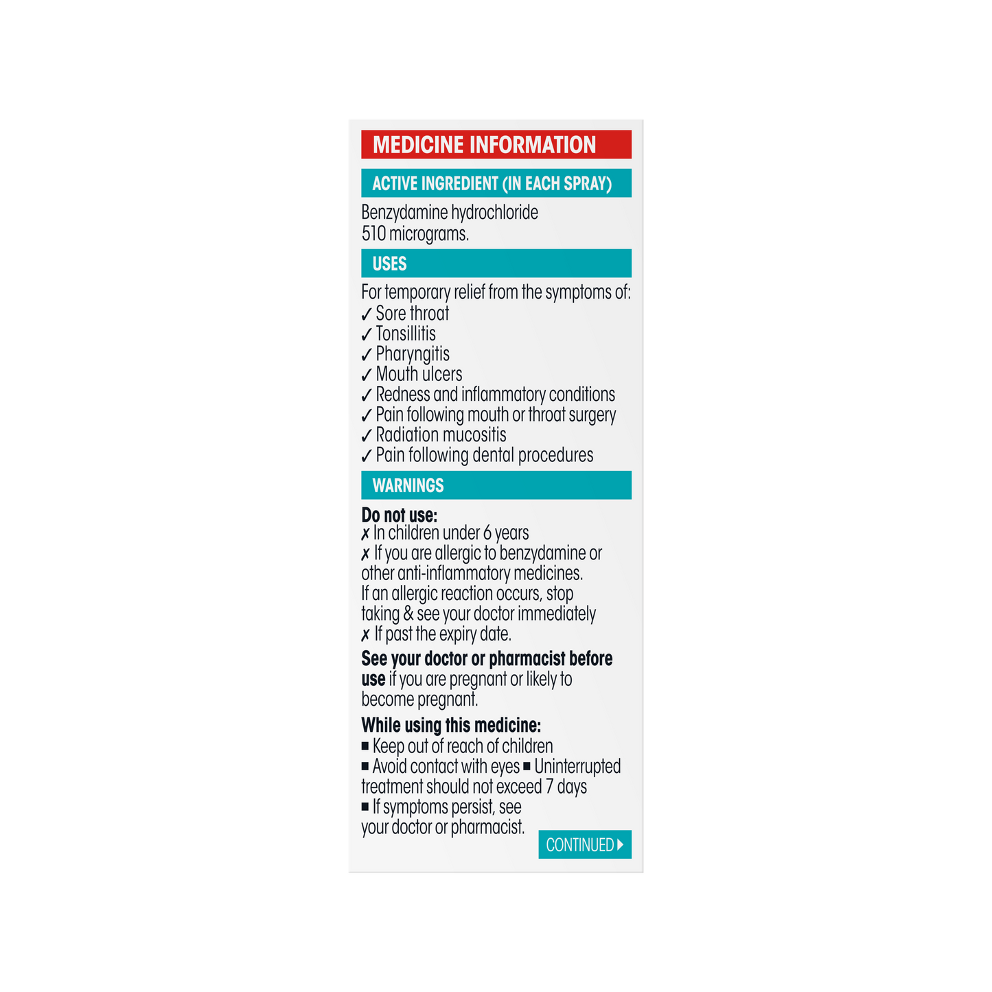 Difflam Sore Throat Spray Forte - 15ml (88 spray)