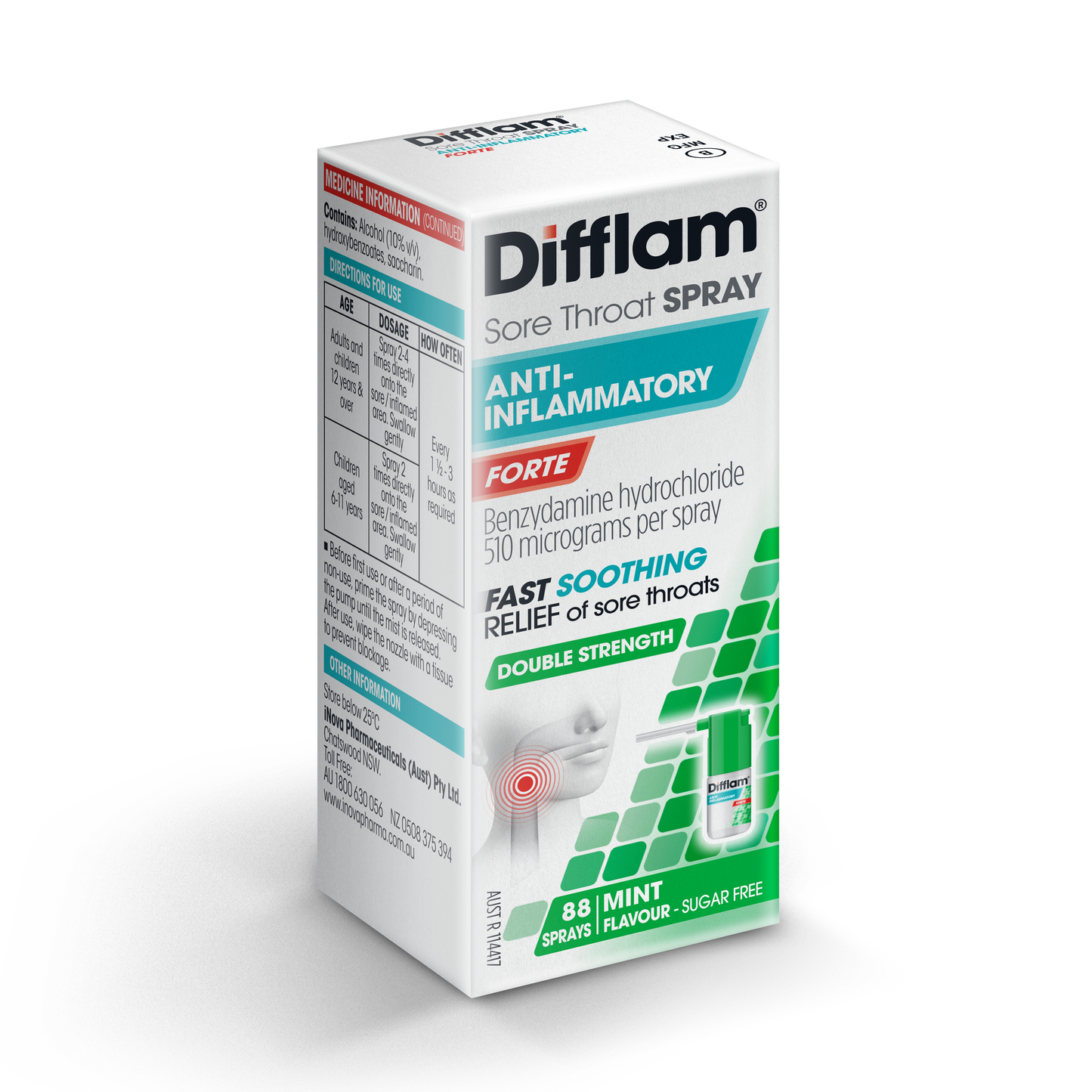 Difflam Sore Throat Spray Forte - 15ml (88 spray)