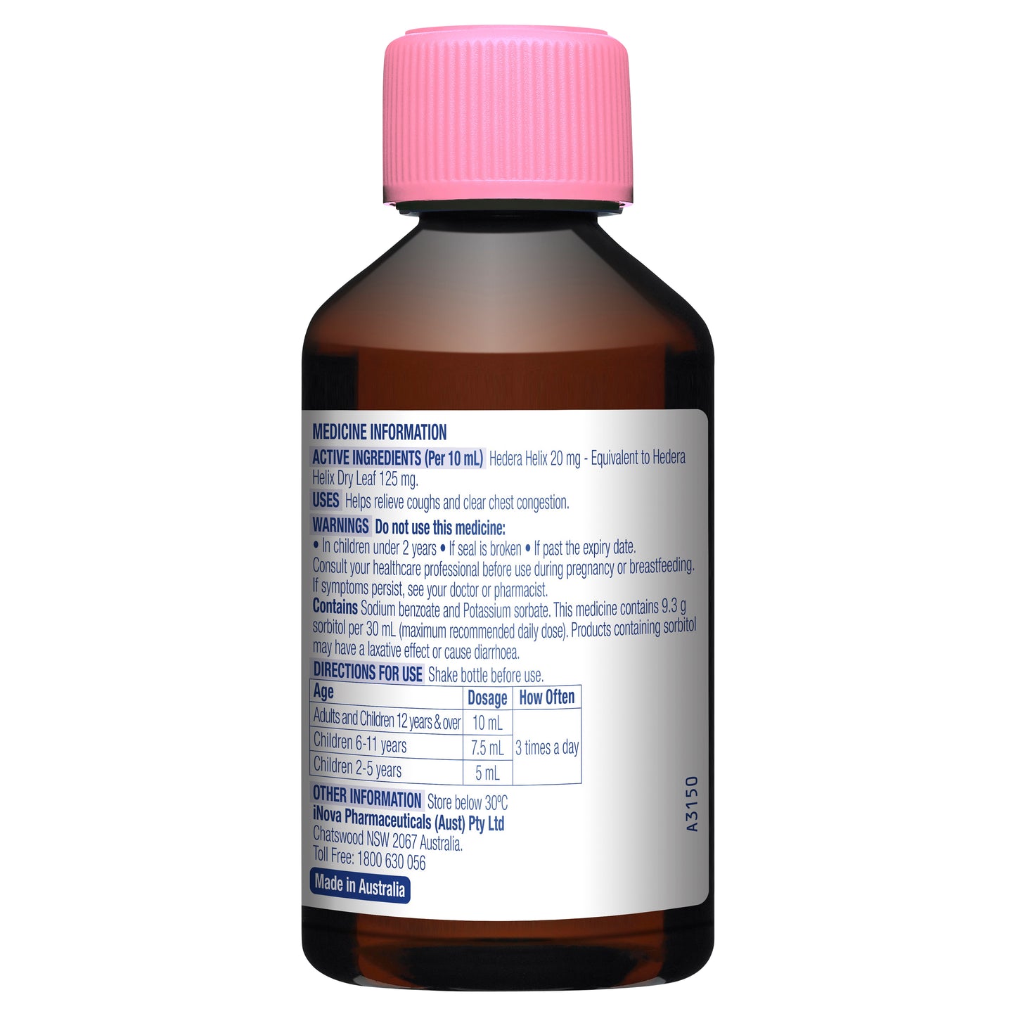 DURO-TUSS Children's Cough Liquid Strawberry