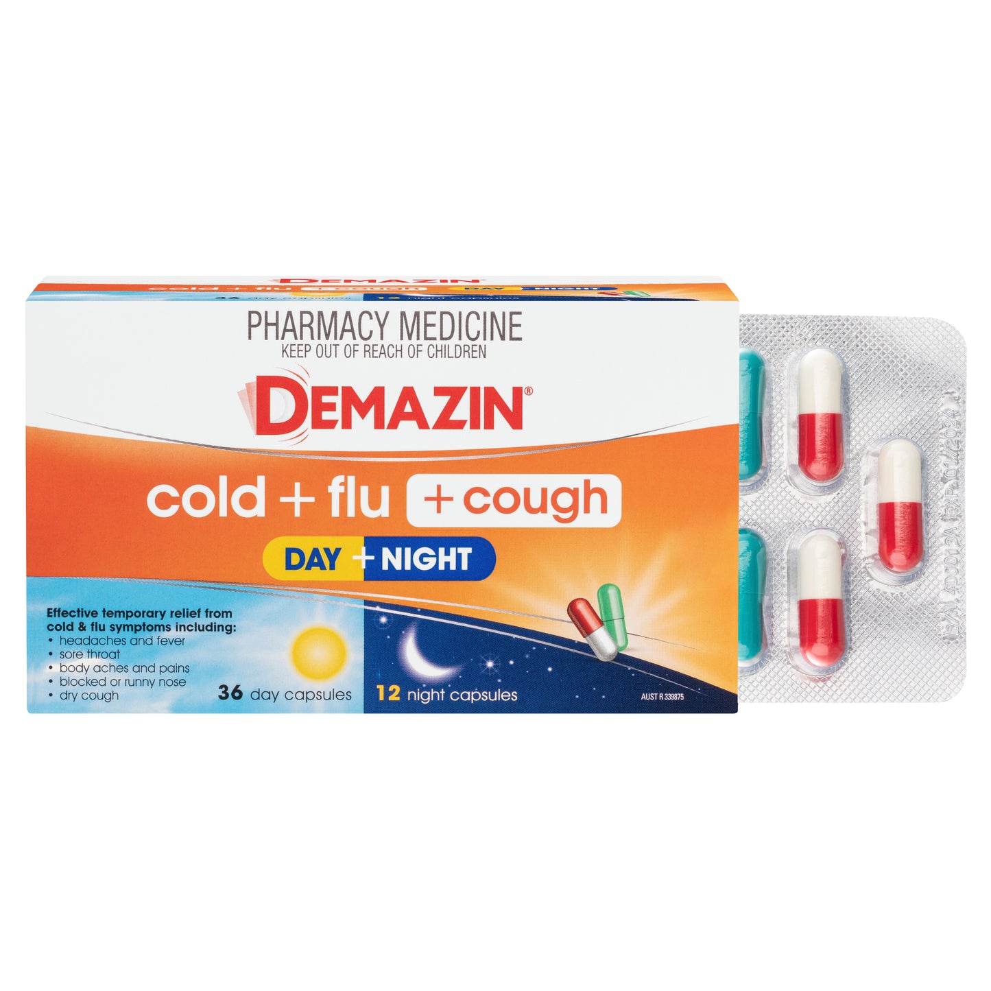 Demazin Cold + Flu + Cough Day + Night