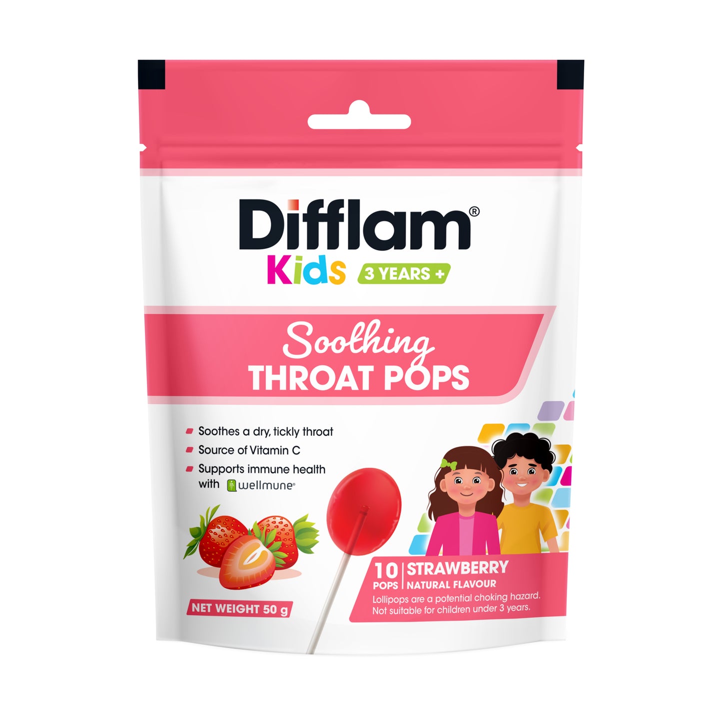 Difflam Kids Soothing Throat Pops