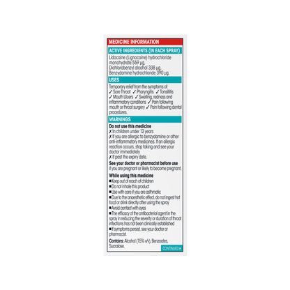 Difflam Plus Anaesthetic Sore Throat Spray 225 Sprays