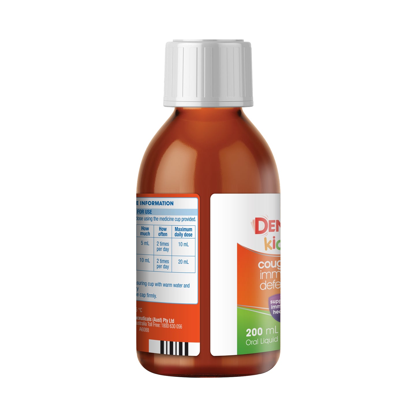Demazin Kids 2+ Cough + Immune Defence Syrup Natural Berry Flavour