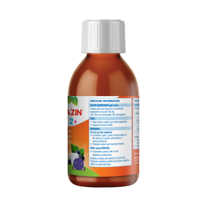 Demazin Kids 2+ Cough + Immune Defence Syrup Natural Berry Flavour