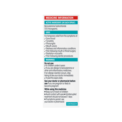 Difflam Sore Throat Spray Forte - 15ml (88 spray)