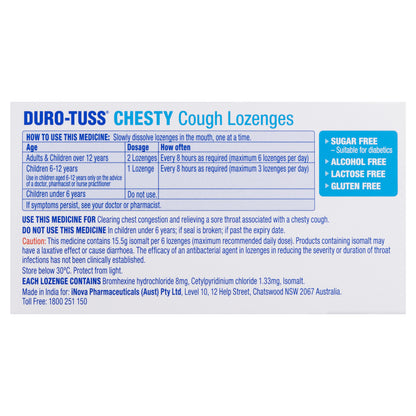 DURO-TUSS Chesty Cough Lozenges