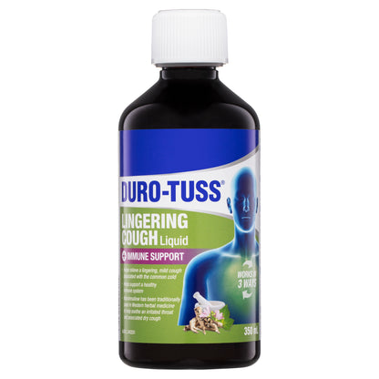 Duro-Tuss Lingering Cough Liquid Immune Support Blackberry & Vanilla