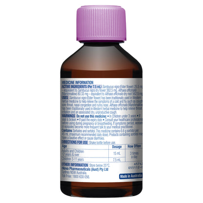 DURO-TUSS RELIEF Cough, Cold & Flu Liquid - Natural Berry & Banana Flavour